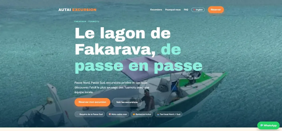 Site Autai Excursion Fakarava