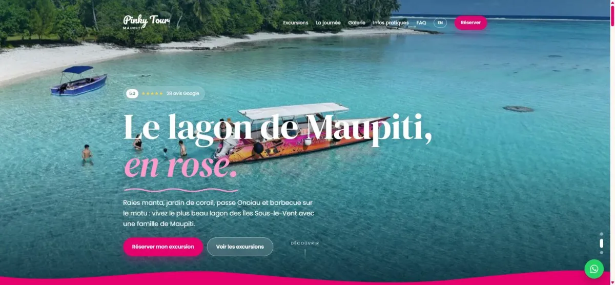 Site Pinky Tour Maupiti